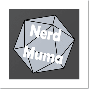 Nerd Muma Dice (blue) Posters and Art